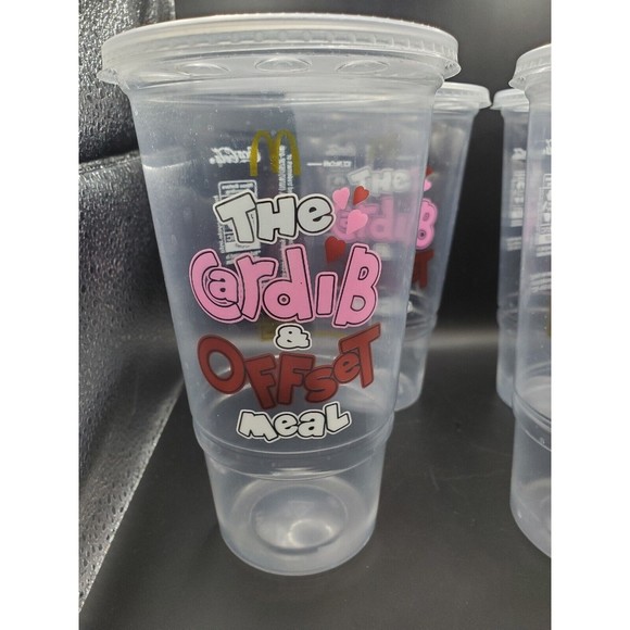 2023 McDonalds CARDI B & OFFSET Collectible Cup Size L With Cover Limited Editon - Picture 3 of 8